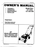 MTD 127-335-300 Owner'S Manual preview