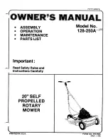 MTD 128-250A Owner'S Manual preview