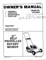 Preview for 1 page of MTD 128-290A Owner'S Manual