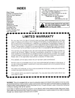 Preview for 2 page of MTD 128-442R000 Owner'S Manual