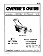 MTD 129-466B000 Owner'S Manual предпросмотр