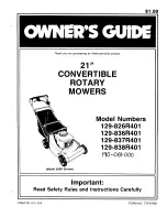 MTD 129-826R401 Owner'S Manual предпросмотр