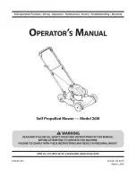 Предварительный просмотр 1 страницы MTD 12A-26M7001 Operator'S Manual