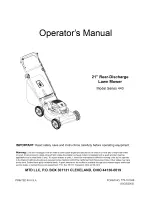 Предварительный просмотр 1 страницы MTD 12A-446M729 Operator'S Manual