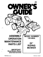 Preview for 1 page of MTD 130-360A Owner'S Manual