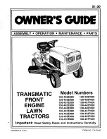 Предварительный просмотр 1 страницы MTD 130-432E000 Owner'S Manual