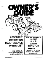 MTD 130-720A Owner'S Manual предпросмотр