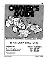 MTD 131-050A Owner'S Manual preview