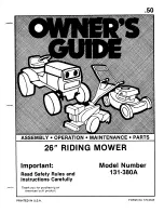 MTD 131-380A Owner'S Manual предпросмотр