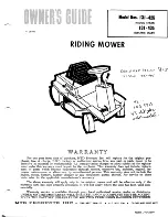 Предварительный просмотр 1 страницы MTD 131-425 Owner'S Manual