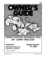 Preview for 1 page of MTD 131-498A Owner'S Manual