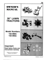 Предварительный просмотр 1 страницы MTD 132-390A Owner'S Manual