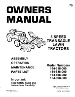 MTD 134-618-000 Owner'S Manual предпросмотр