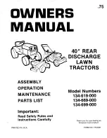 MTD 134-619-000 Owner'S Manual предпросмотр