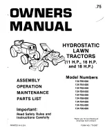 Предварительный просмотр 1 страницы MTD 134-760-000 Owner'S Manual