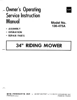 MTD 136-475A Owner'S Operating Service Instruction Manual предпросмотр