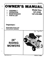 MTD 137-410-300 Owner'S Manual предпросмотр