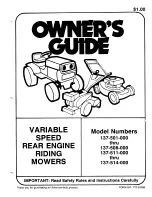 MTD 137-501-000 Owner'S Manual предпросмотр