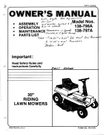 MTD 138-796A Owner'S Manual preview