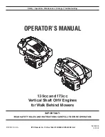 MTD 139 cc OHV Operator'S Manual preview