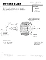 Предварительный просмотр 1 страницы MTD 143-660 Supplement Sheet