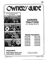 Предварительный просмотр 1 страницы MTD 145-810-000 Owner'S Manual