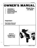 Preview for 1 page of MTD 147-860A Owner'S Manual