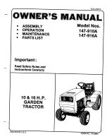 MTD 147-910A Owner'S Manual предпросмотр