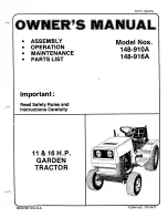 MTD 148-910A Owner'S Manual предпросмотр