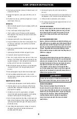 Предварительный просмотр 3 страницы MTD 159 cc Operator'S Manual