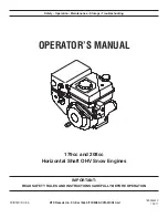 MTD 179cc Operating Instructions Manual preview