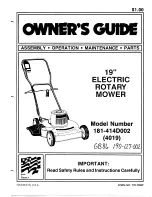 Preview for 1 page of MTD 181-414D002 Owner'S Manual