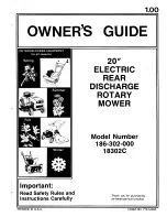 Предварительный просмотр 1 страницы MTD 18302C Owner'S Manual