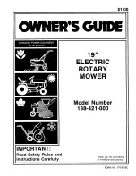 MTD 188-421-000 Owner'S Manual предпросмотр