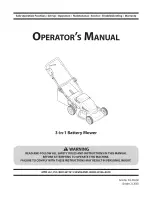 Предварительный просмотр 1 страницы MTD 18A-212B Operator's Manual