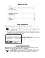 Preview for 2 page of MTD 18A-717-800 Operator'S Manual