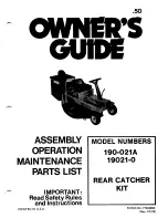 Preview for 1 page of MTD 190-021A Owner'S Manual