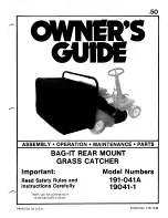 Preview for 1 page of MTD 190-041A Owner'S Manual