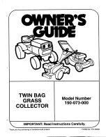 Предварительный просмотр 1 страницы MTD 190-073-000 Owner'S Manual