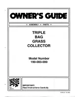 Предварительный просмотр 1 страницы MTD 190-083-000 Owner'S Manual