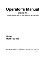 Предварительный просмотр 1 страницы MTD 190-116 Operator'S Manual