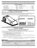 Preview for 2 page of MTD 190-180 Operator'S Manual