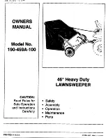 Предварительный просмотр 1 страницы MTD 190-459A-100 Owner'S Manual