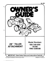 Предварительный просмотр 1 страницы MTD 190-746-000 Owner'S Manual