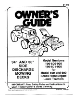 MTD 190-800-000 Owner'S Manual preview