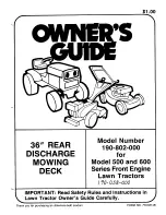 Preview for 1 page of MTD 190-802-000 Owner'S Manual