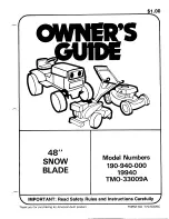 Preview for 1 page of MTD 190-940-000 Owner'S Manual