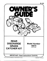 MTD 19074 Owner'S Manual предпросмотр