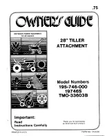 Preview for 1 page of MTD 195-746-000 Owner'S Manual