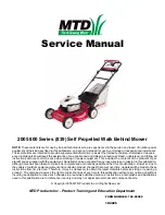 Предварительный просмотр 1 страницы MTD 2005 800 Series Service Manual